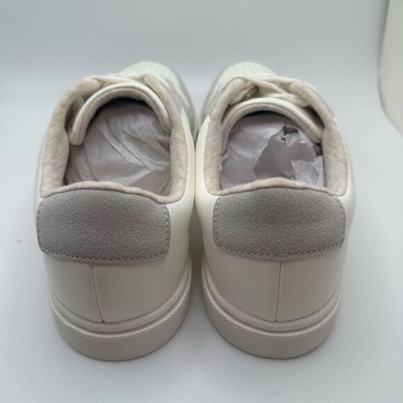 CUSHIONAIRE Women's lace up Sneaker +Comfort Foam 7.5 WIDE WHITE/GRAY - Picture 4 of 7